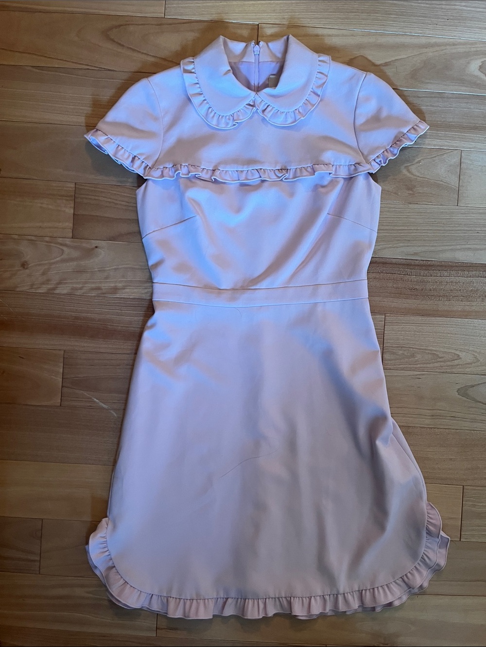 Gal Meets Glam Light Purple Ruffle-Trim Dress